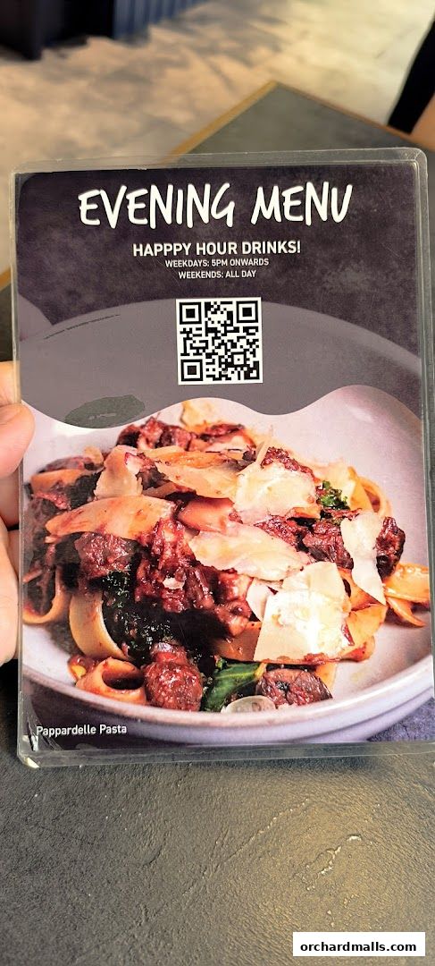 Menu page for JOMO x The Providore Wisma Atria