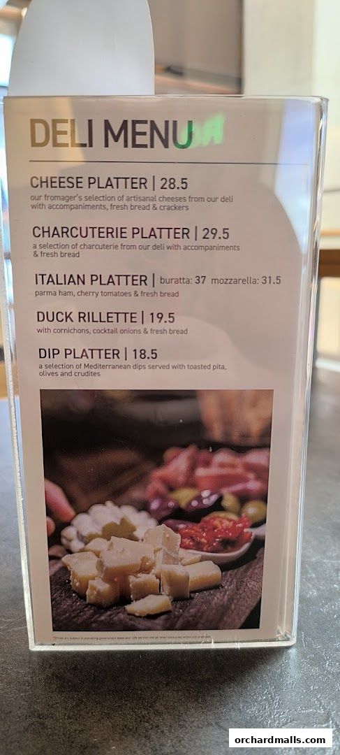 Menu page for JOMO x The Providore Wisma Atria