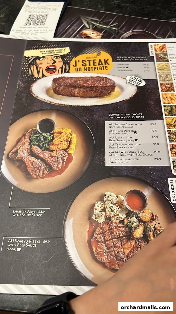 Menu page for Joshs Grill  313  Somerset