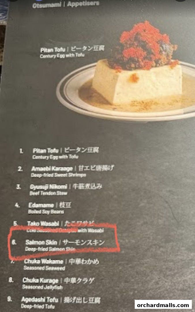 Menu page for Kai Kai Sushi  Grill by Teppei