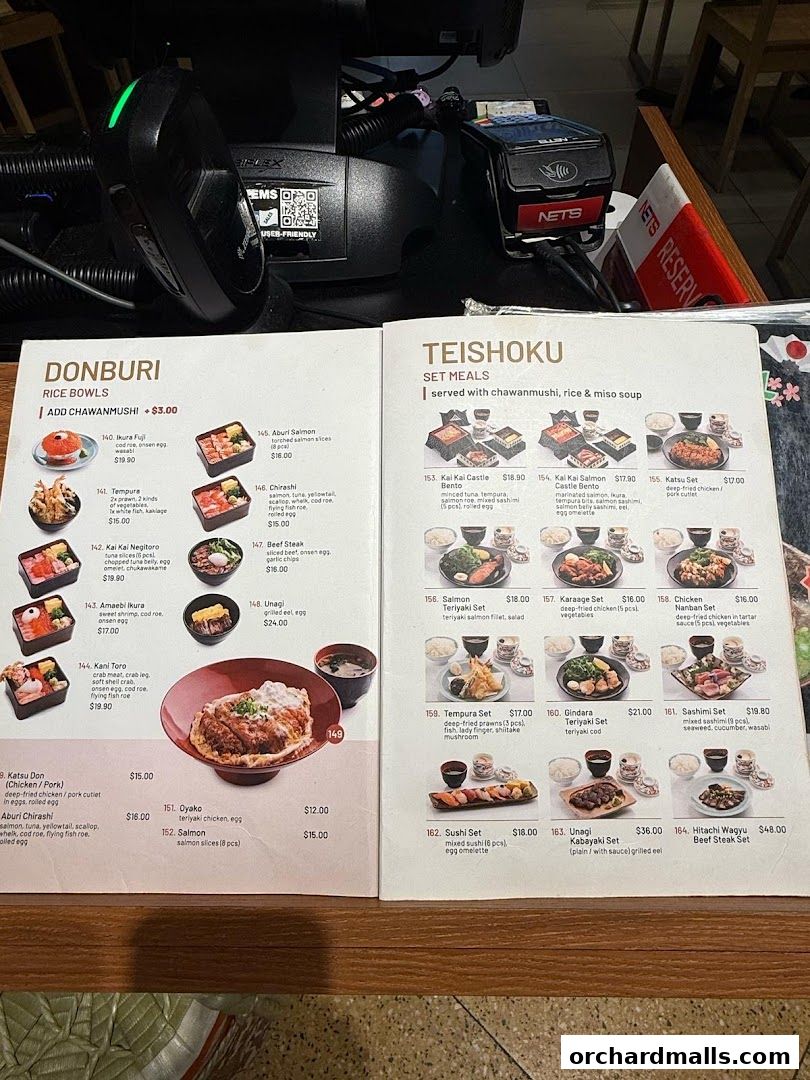 Menu page for Kai Kai Sushi  Grill by Teppei