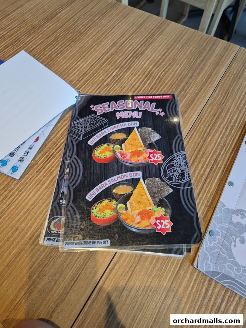 Menu page for Kai Kai Sushi  Grill by Teppei