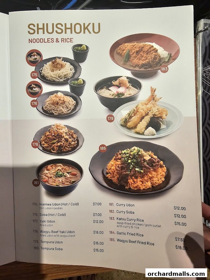 Menu page for Kai Kai Sushi  Grill by Teppei