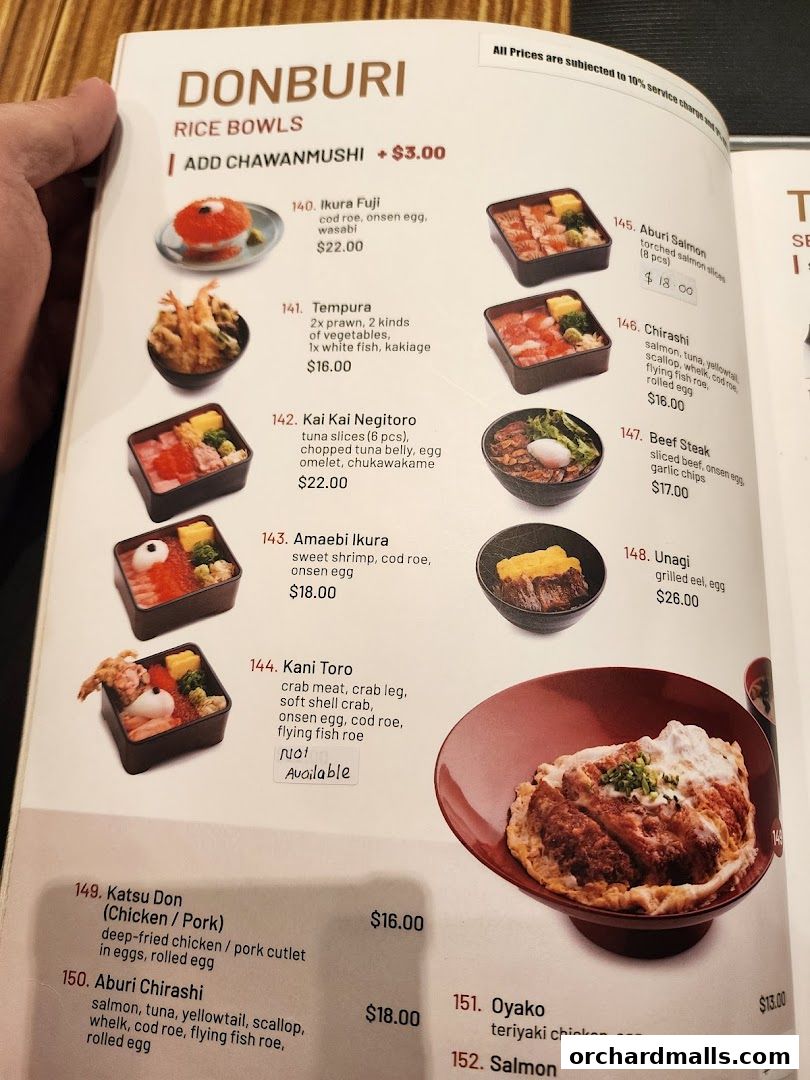 Menu page for Kai Kai Sushi  Grill by Teppei