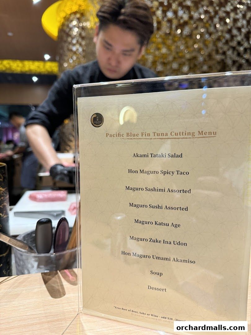 Menu page for Kakushin