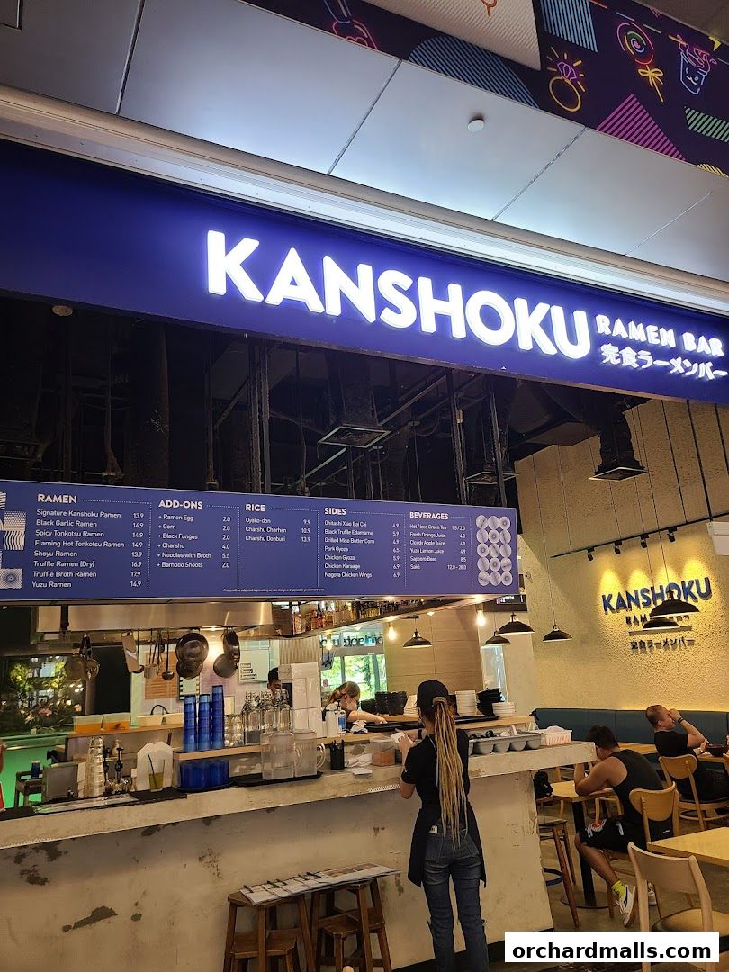 Menu page for Kanshoku Ramen Bar