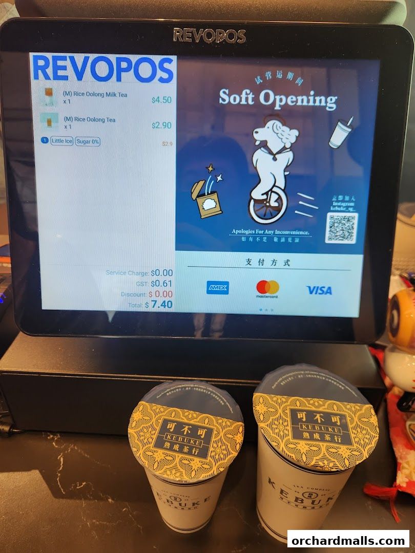 Menu page for KEBUKE  Taste Orchard