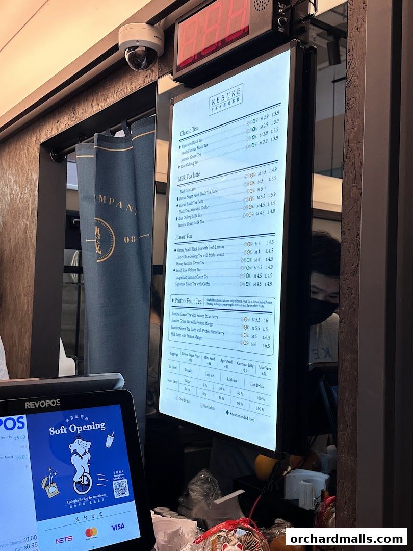 Menu page for KEBUKE  Taste Orchard