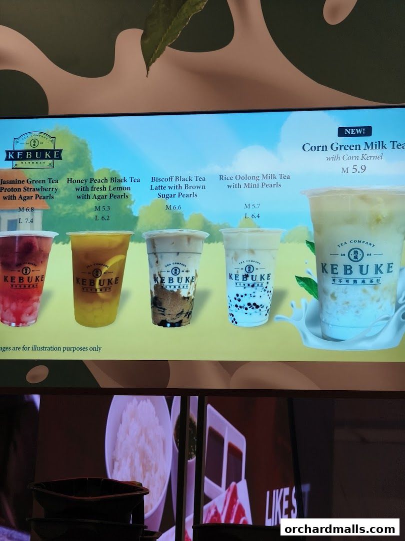 Menu page for KEBUKE