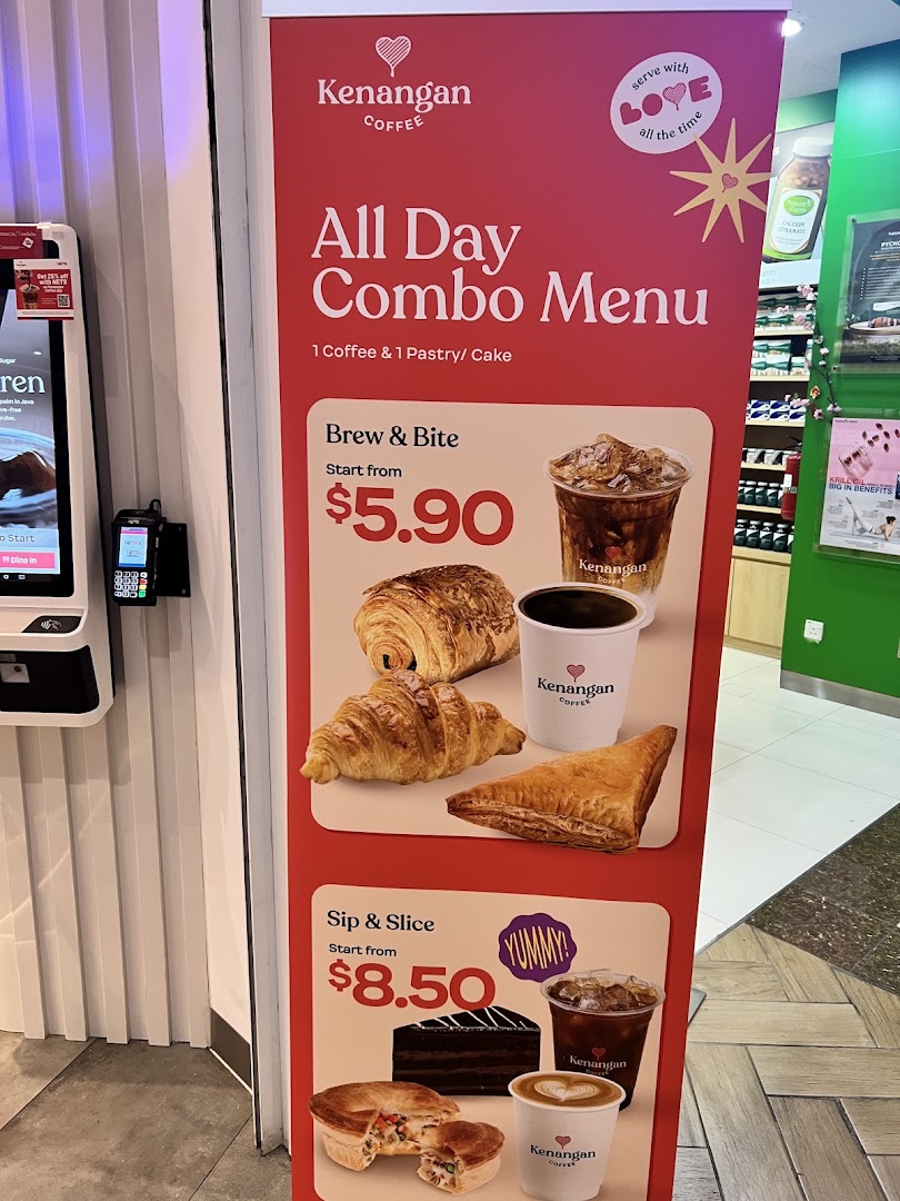 Menu page for Kenangan Coffee Takashimaya Shopping Centre