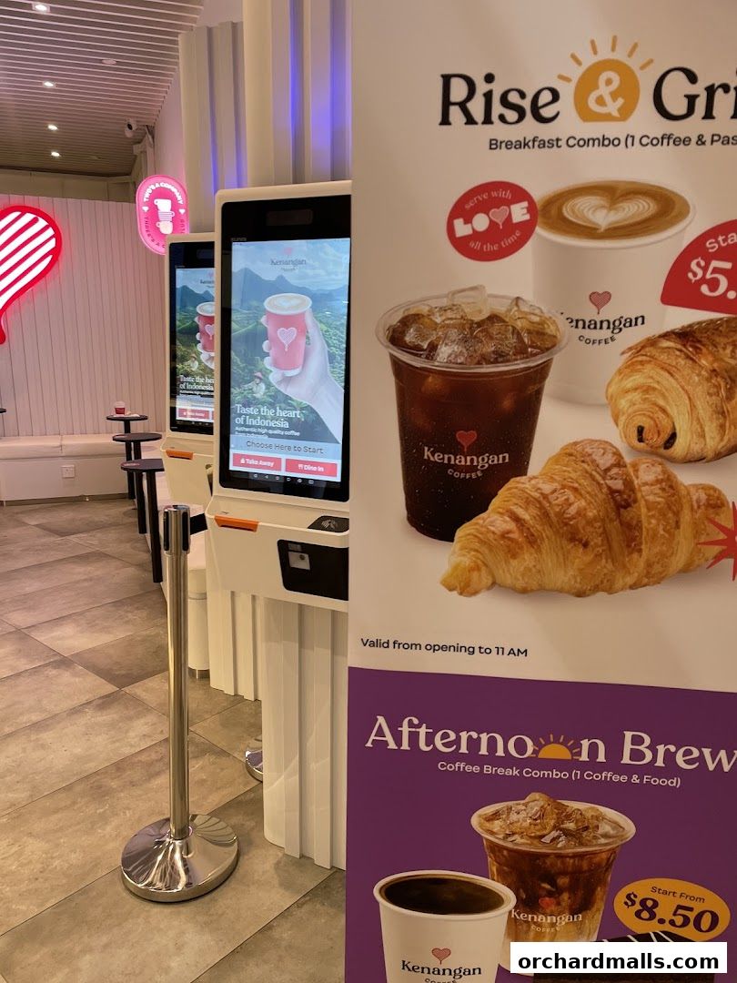 Kenangan Coffee offers breakfast and afternoon combos with coffee and pastries.
