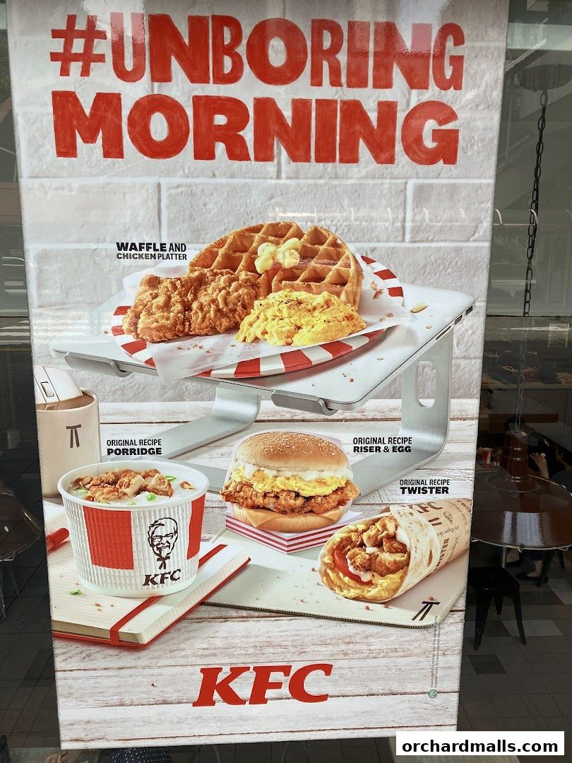 Menu page for KFC Far East Plaza