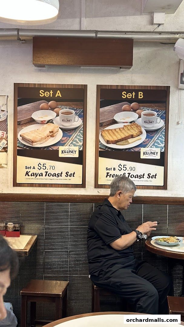 Menu page for Killiney Kopitiam - Lucky Plaza