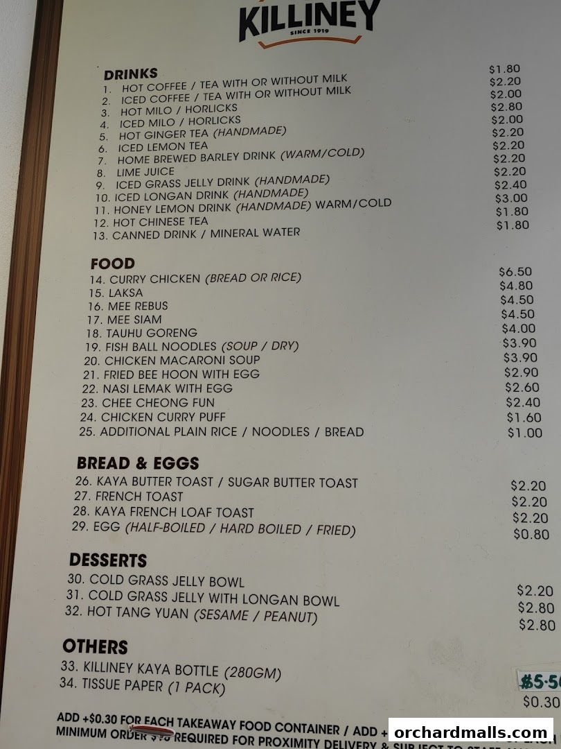 Killiney Kopitiam - Lucky Plaza