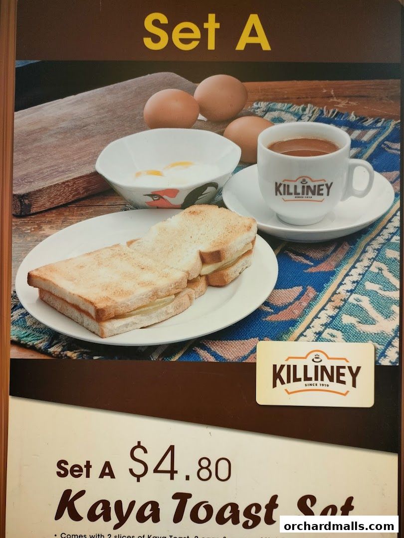 Menu page for Killiney Kopitiam - Lucky Plaza