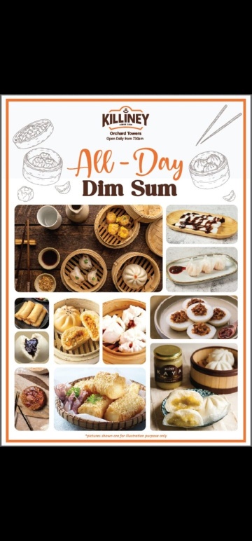 Menu page for KILLINEY KOPITIAM  ORCHARD TOWERS