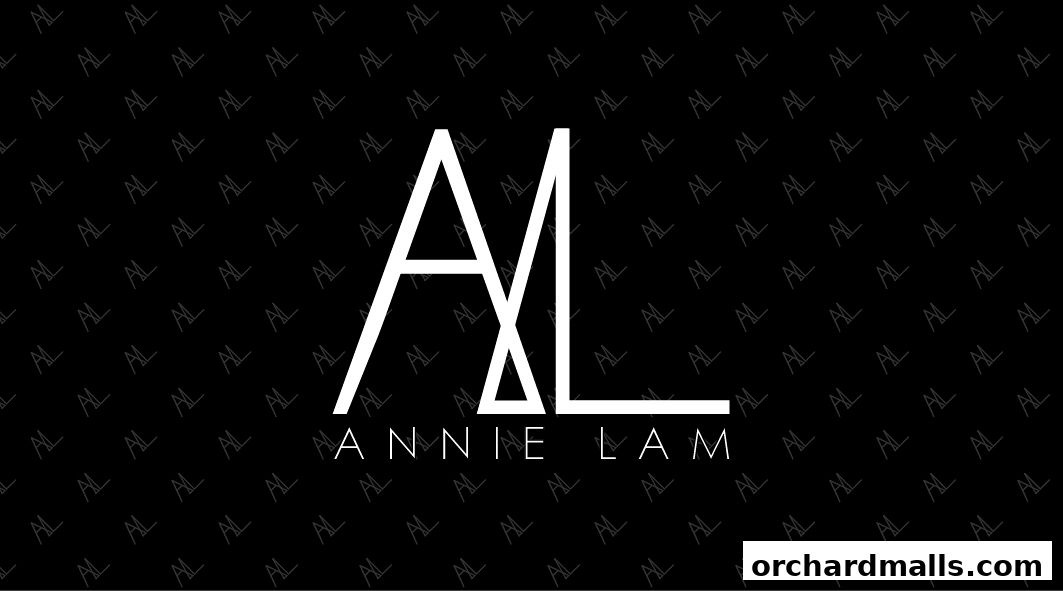 A minimalist logo for Annie Lam with a repeating pattern of 'AL'.