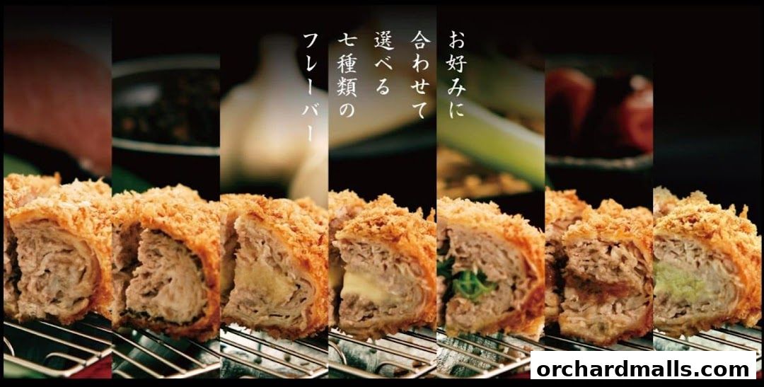 Collage of different flavored katsu dishes, showcasing variety and deliciousness.