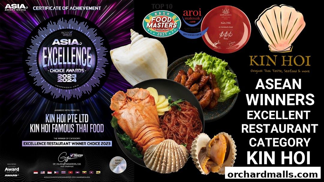 Kin Hoi Famous Thai Food is recognized as an ASEAN winner for excellent restaurant.
