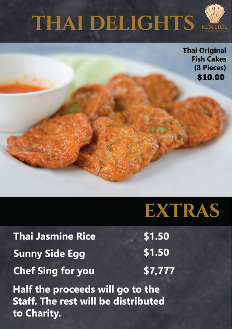 Menu page for Kin Hoi Orchard Towers Best Thai Food  More