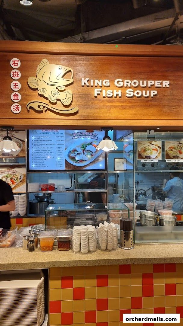 Menu page for King Grouper Fish Soup