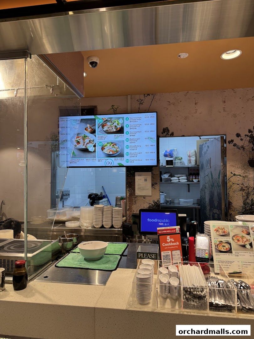 Menu page for King Grouper Fish Soup