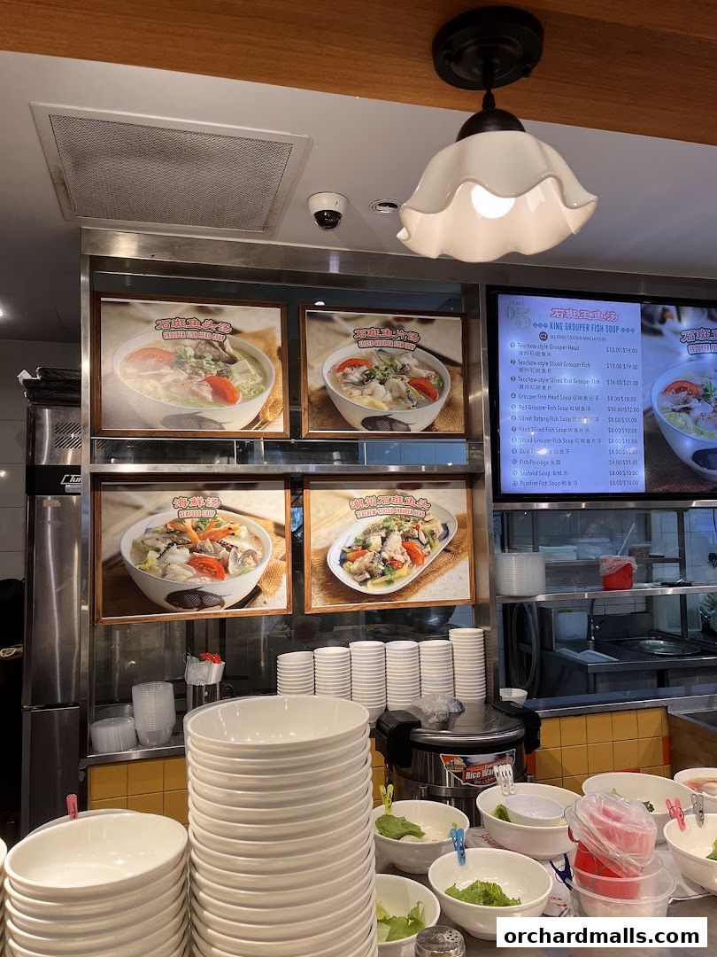 Menu page for King Grouper Fish Soup