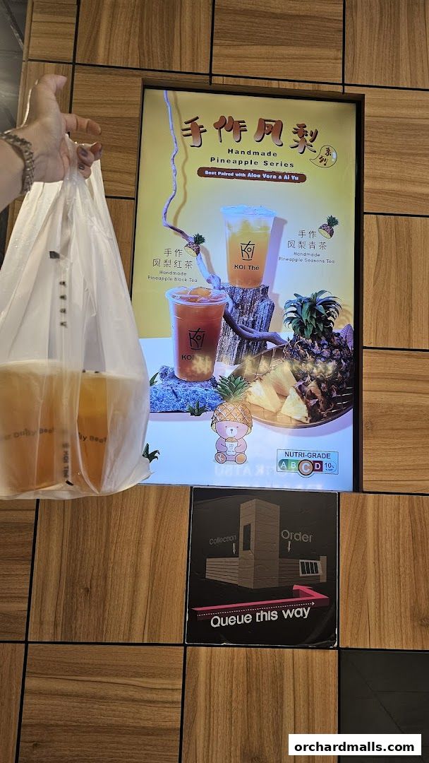 Menu page for KOI Thé Express 313Somerset