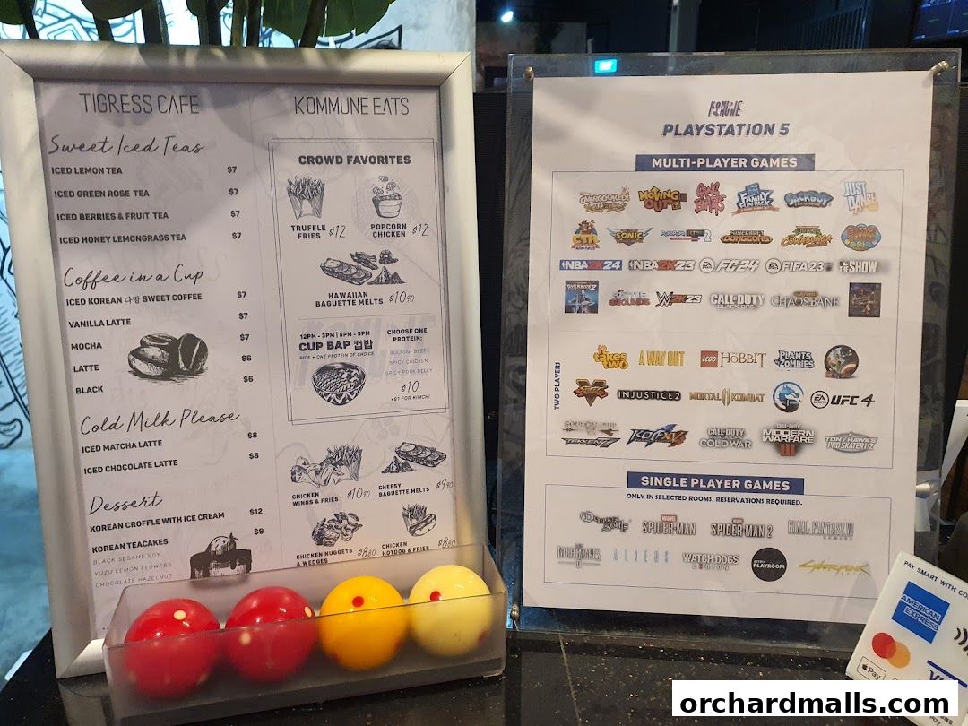 Menu page for Kommune by 82Soho