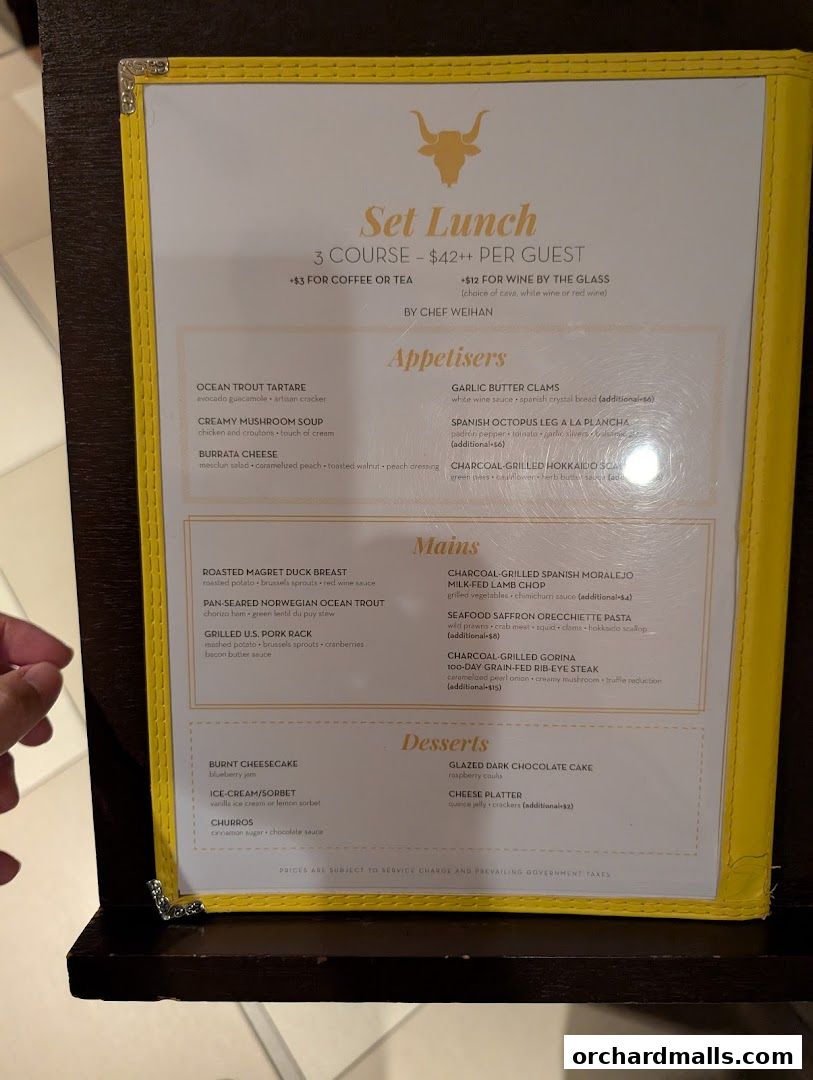 Menu page for La Tapería