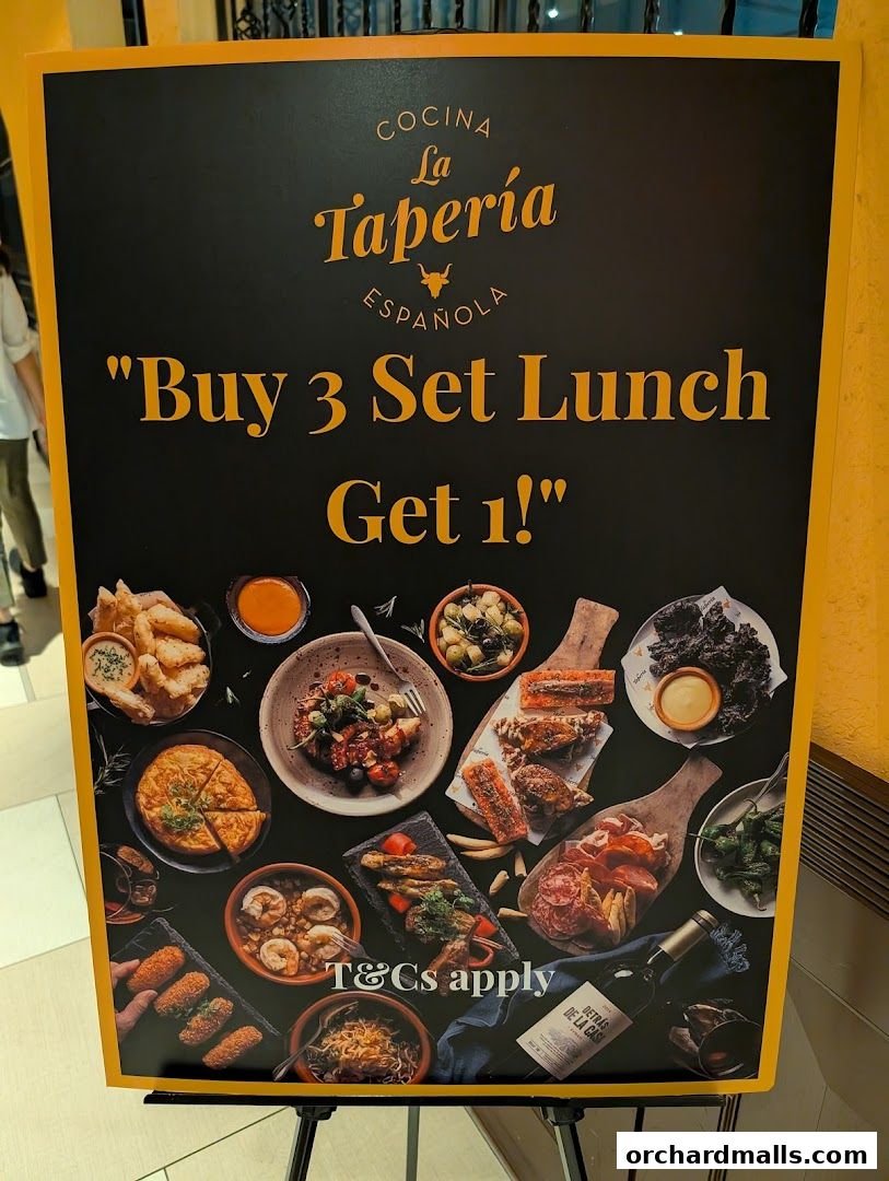 Menu page for La Tapería