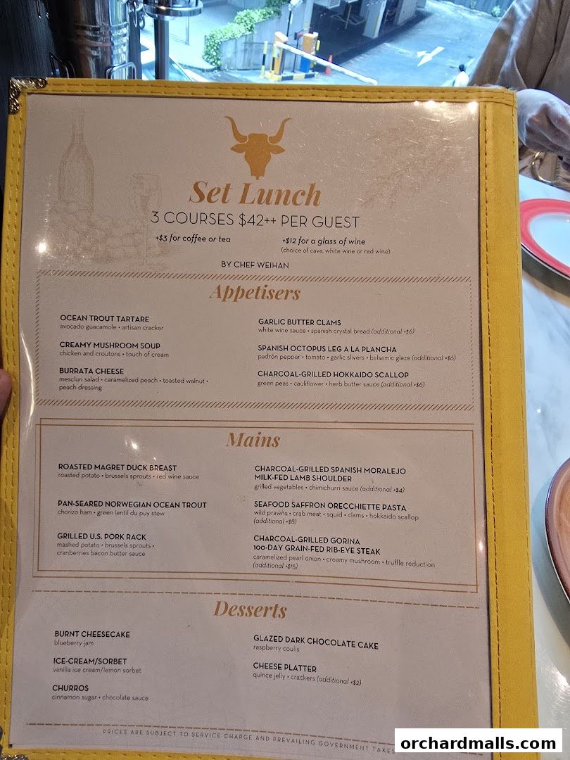 Menu page for La Tapería