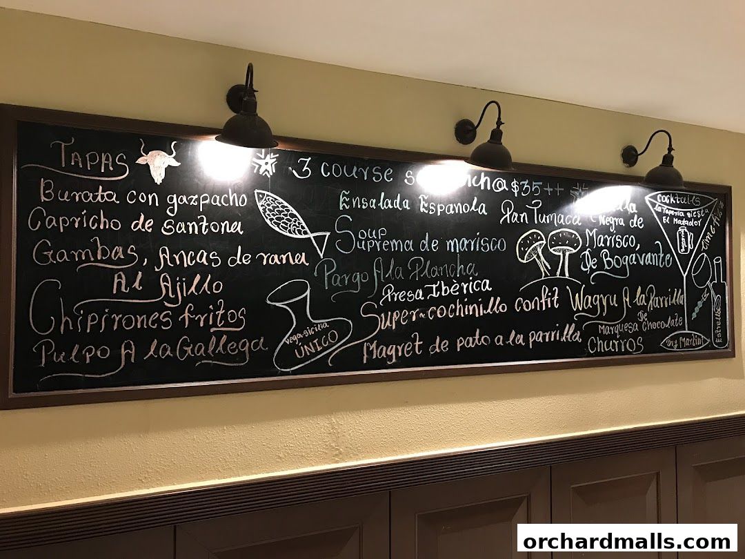 Menu page for La Tapería