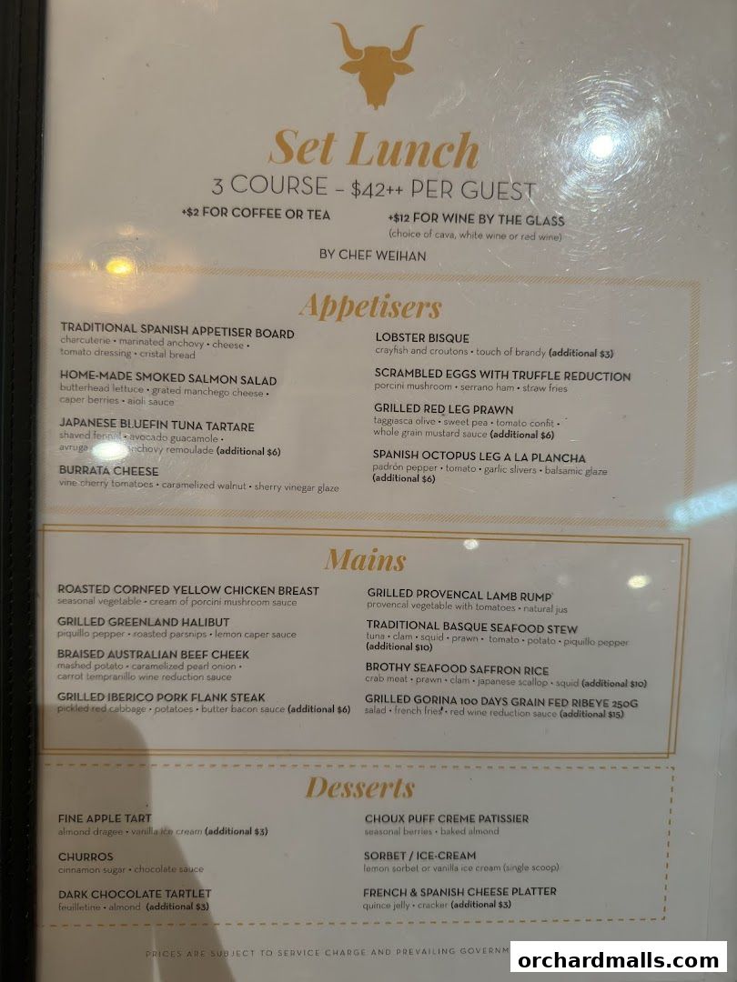 Menu page for La Tapería