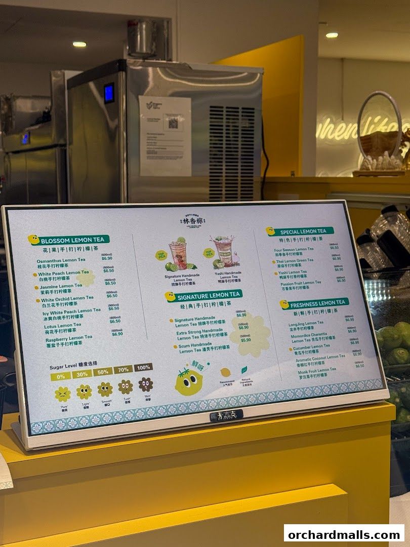 Menu page for Lam Heung Ling SG