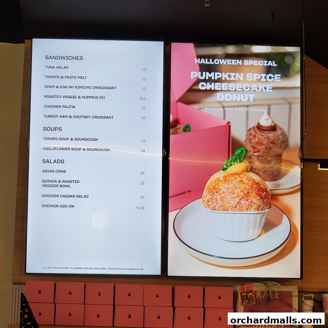 Menu page for Lawrys The Prime Rib Singapore