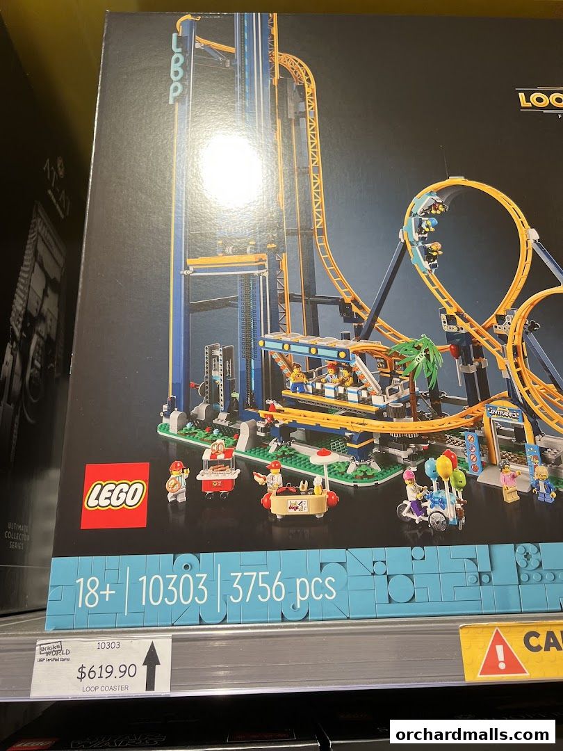 A LEGO Loop Coaster set box with 3756 pieces, priced at $619.90.