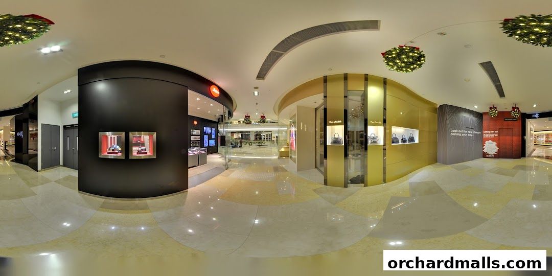 Interior view of the Leica Store ION Orchard, showcasing products and store design.
