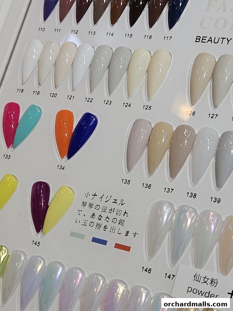 Menu page for Lily Nail Beauty