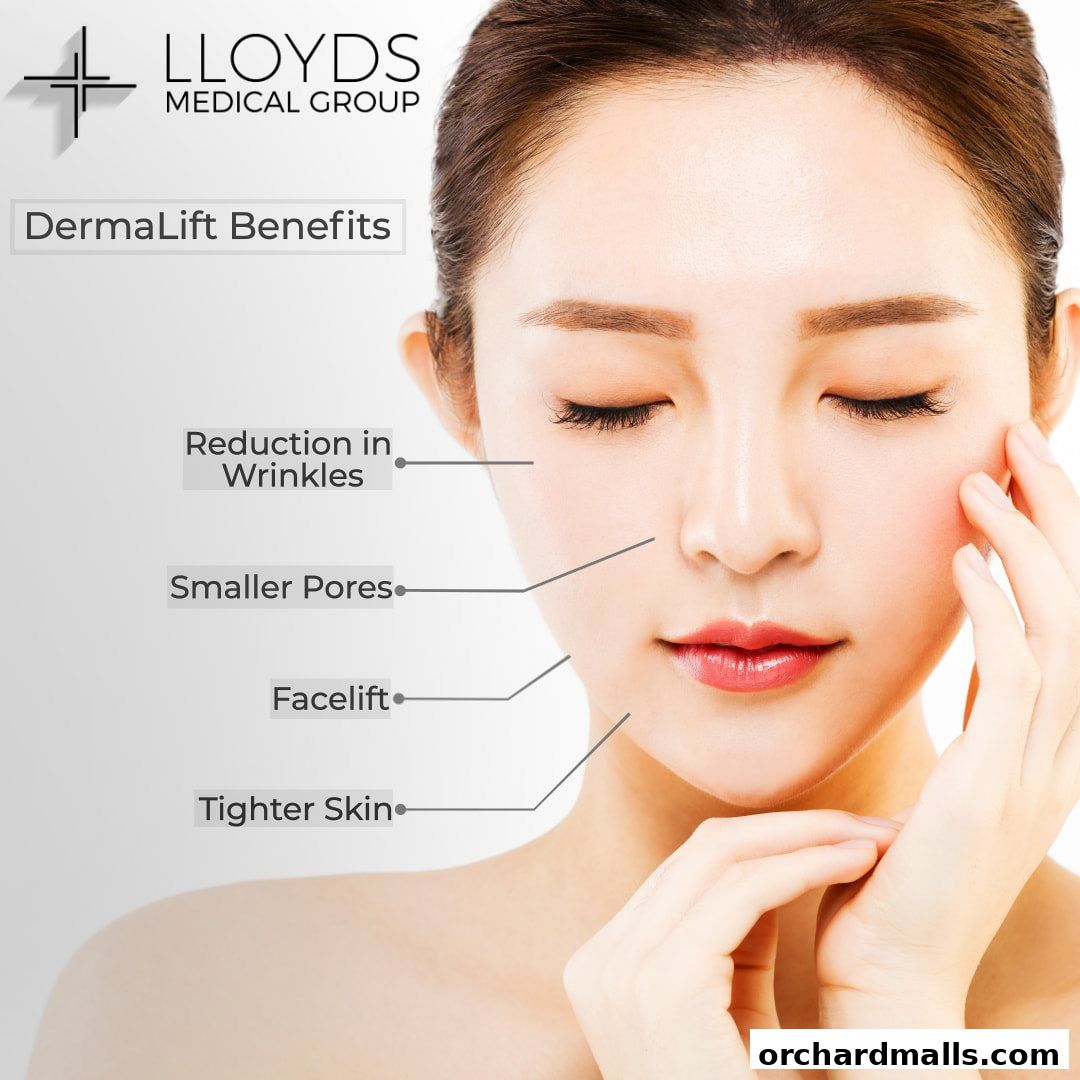 Lloyds Medical Group promotes DermaLift benefits for smoother, tighter skin and reduced wrinkles.