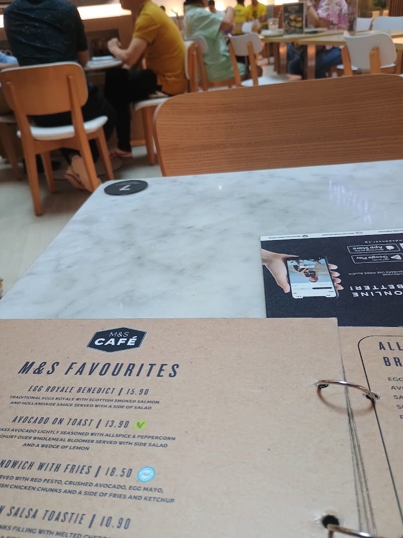 Menu page for MS Café