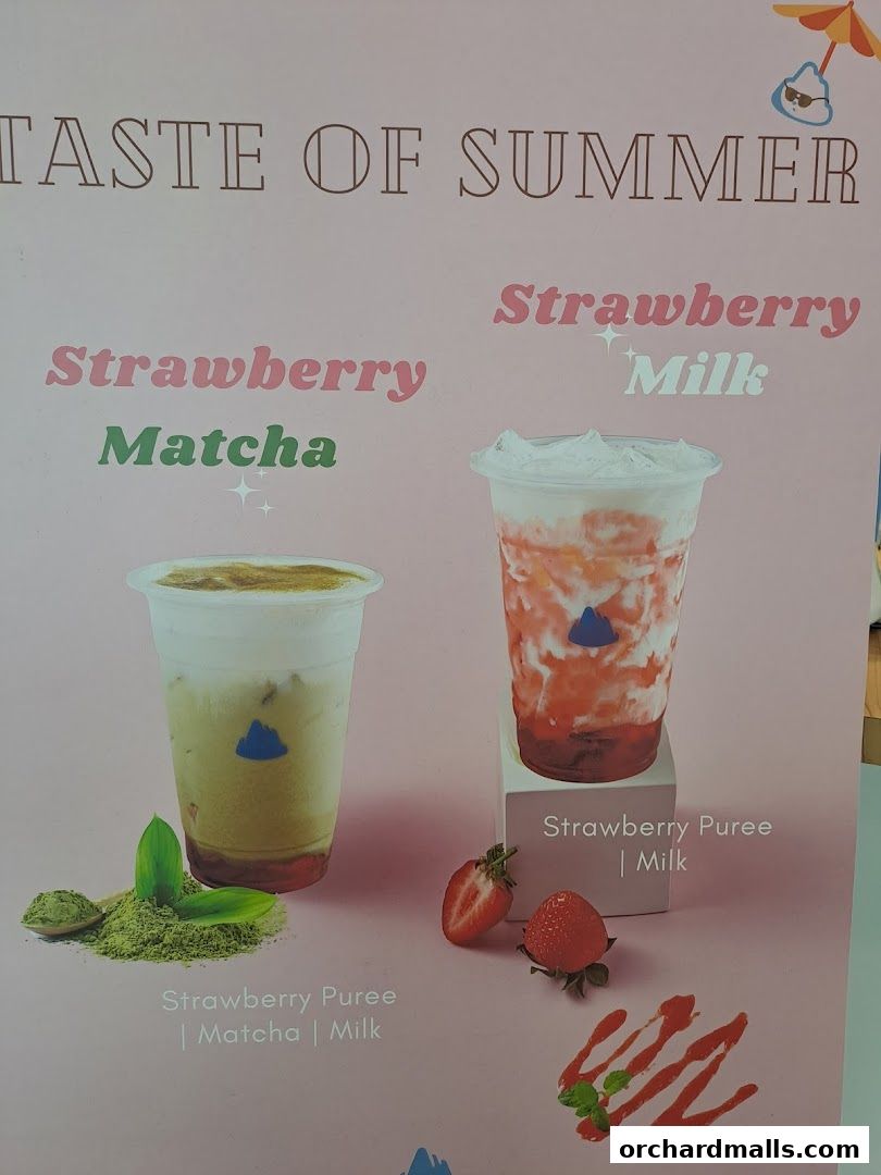 Menu page for M5 Coffee Singapore