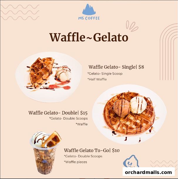 Menu page for M5 Coffee Singapore