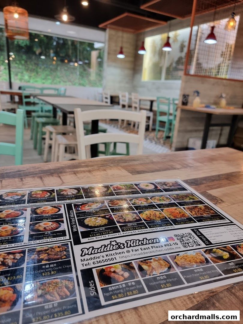 Menu page for Maddies Kitchen