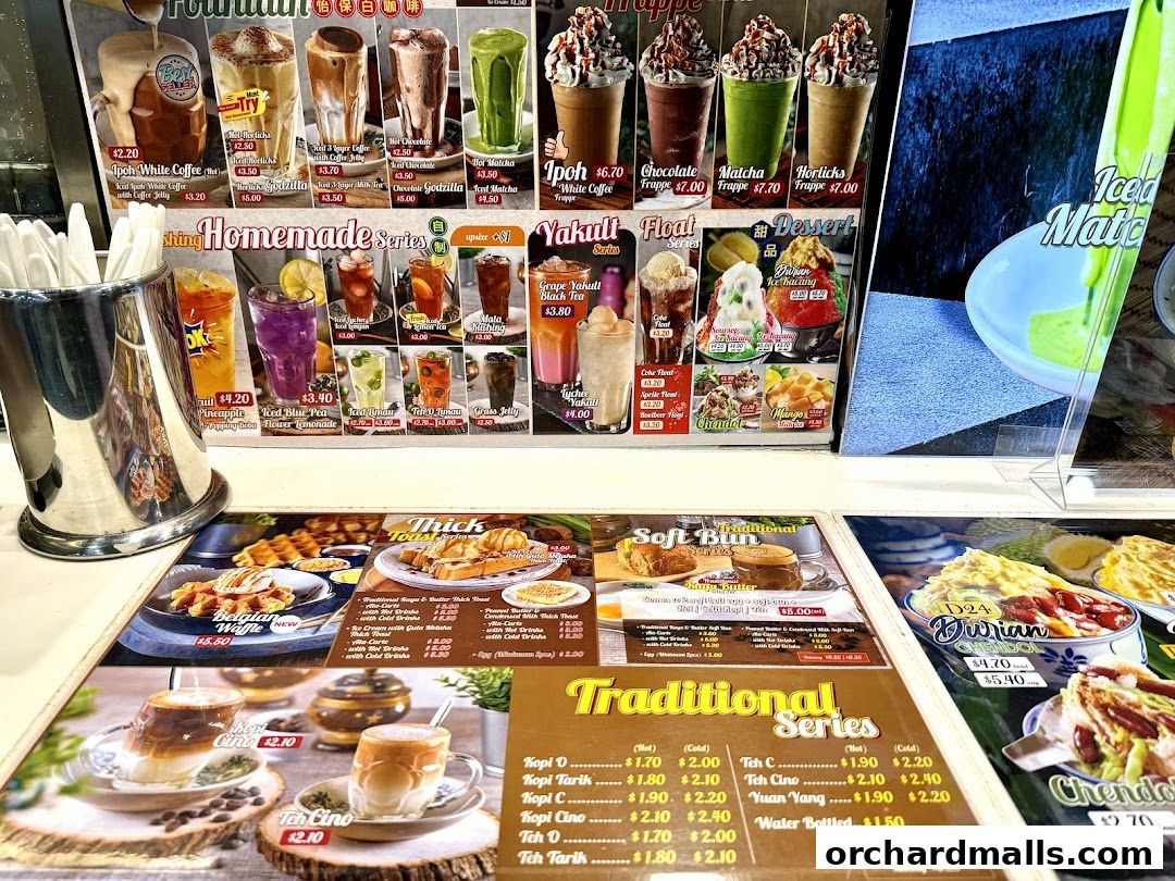 Menu page for Malaysia Boleh!  The Centre Point