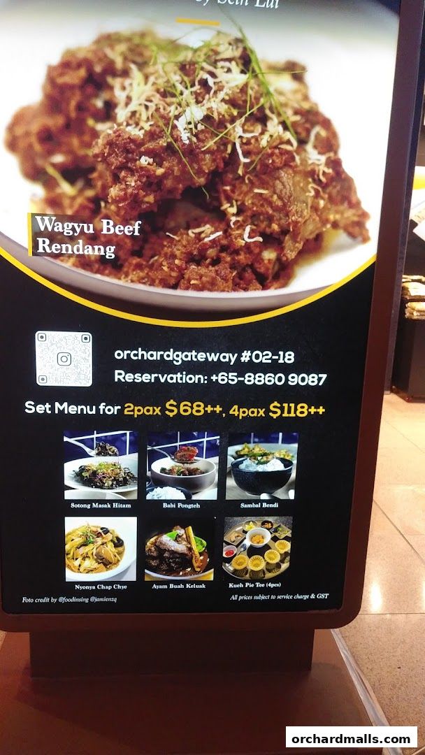 Menu page for Marché 313somerset