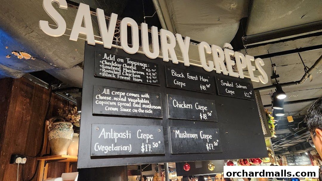 Menu page for Marché 313somerset