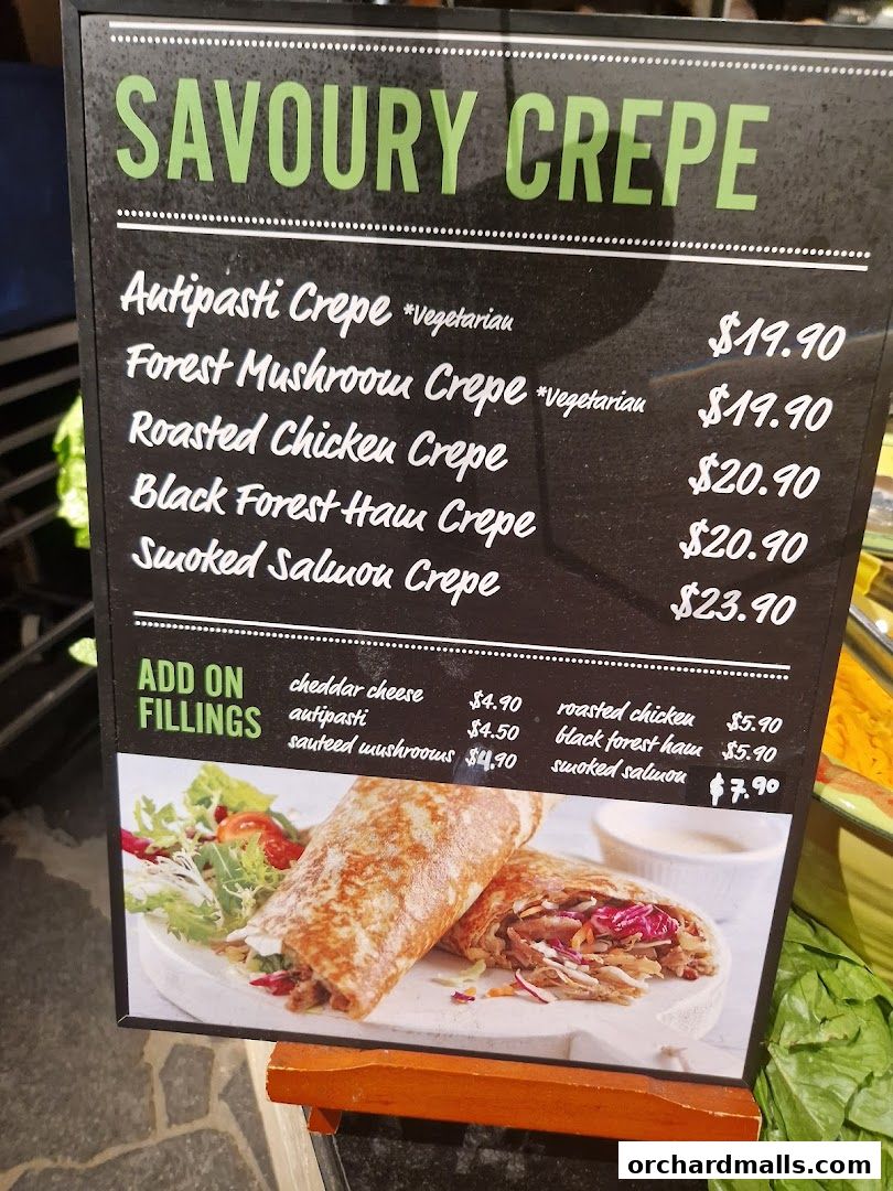 Menu page for Marché 313somerset