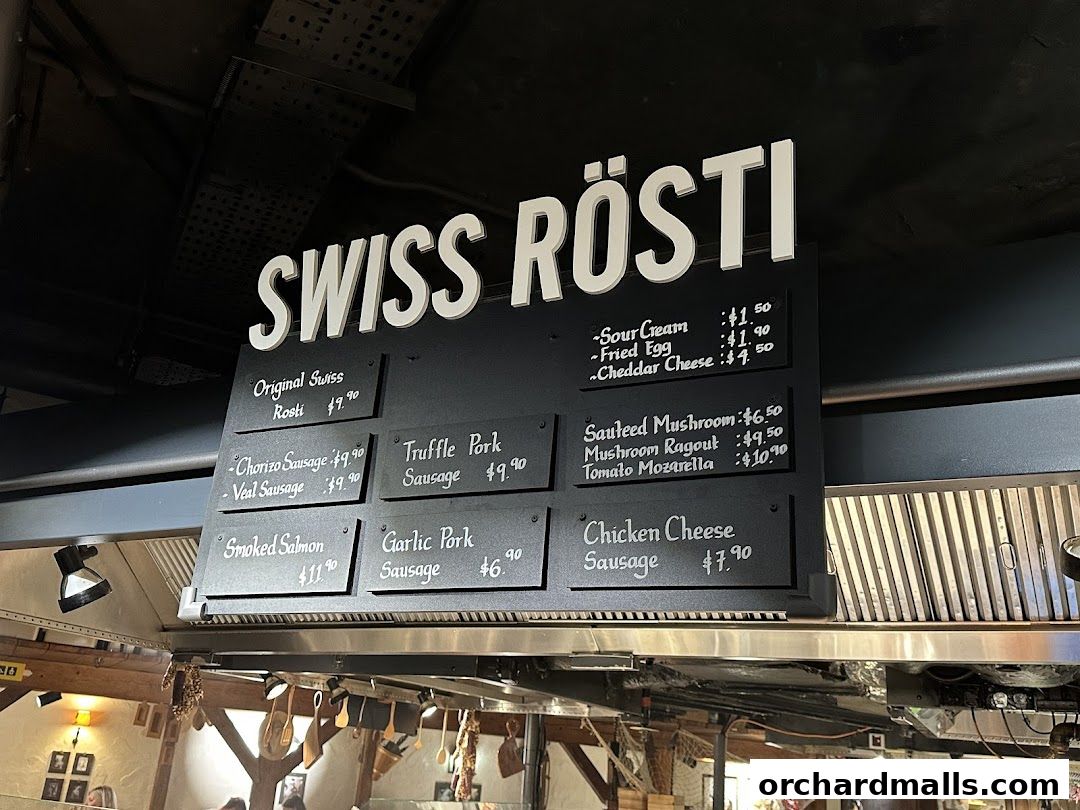 Menu page for Marché 313somerset