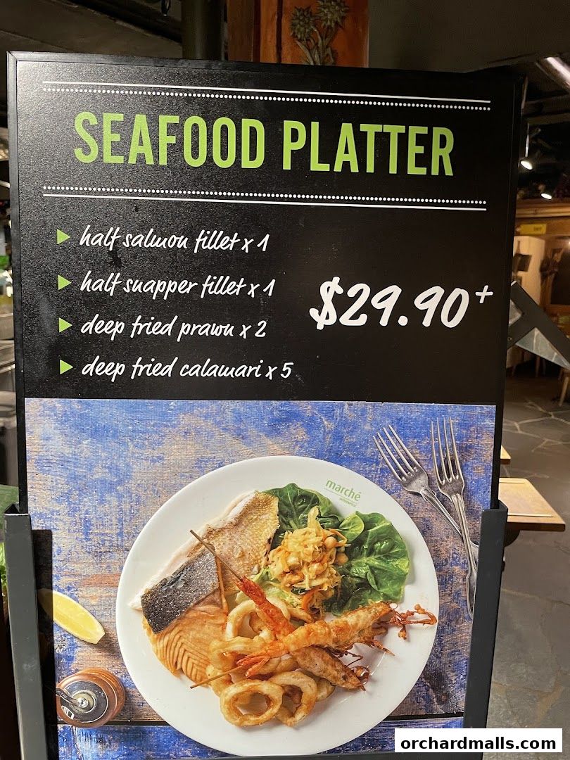 Menu page for Marché 313somerset